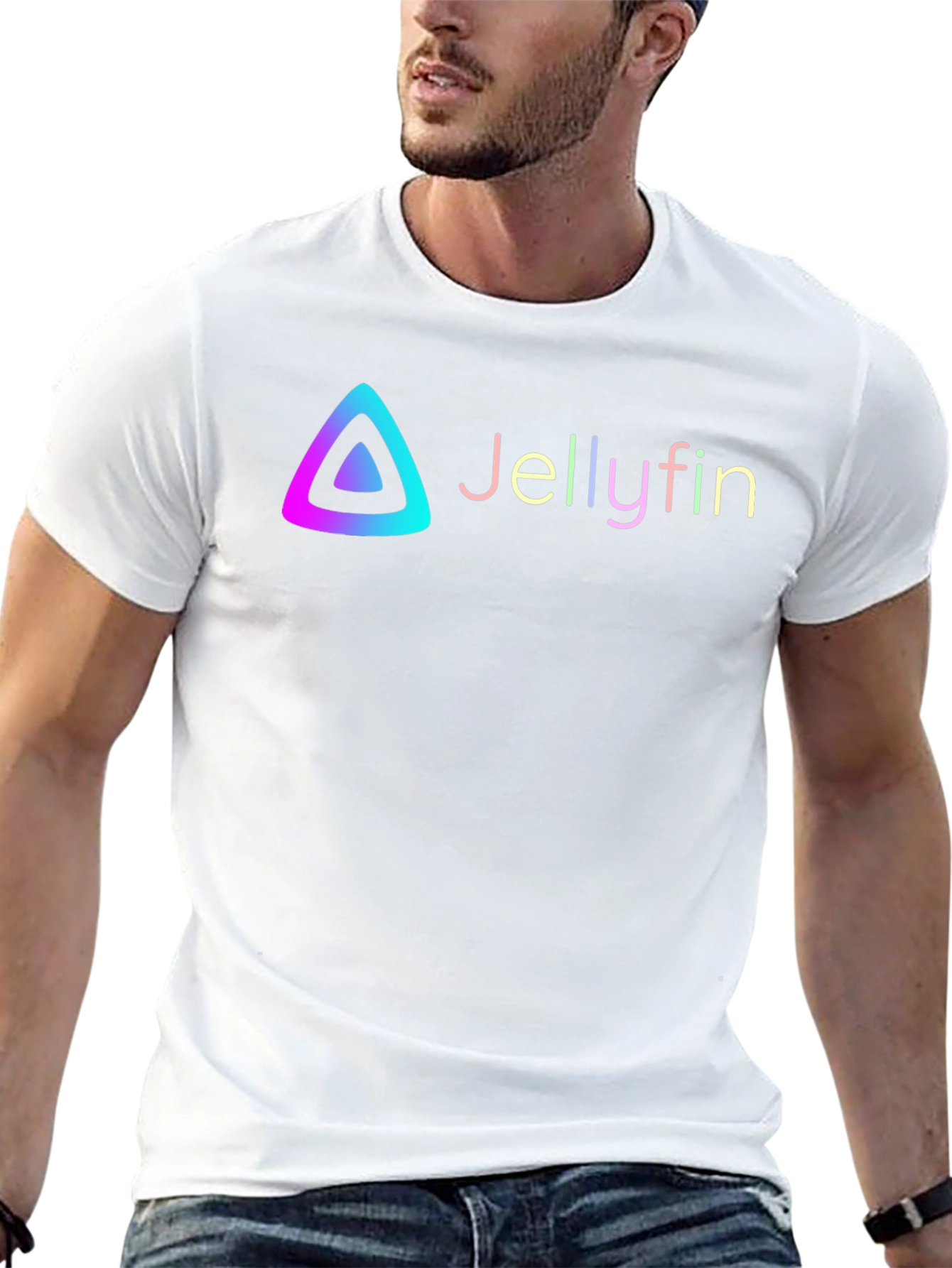 Jellyfin Logo Graphic Black T-Shirt