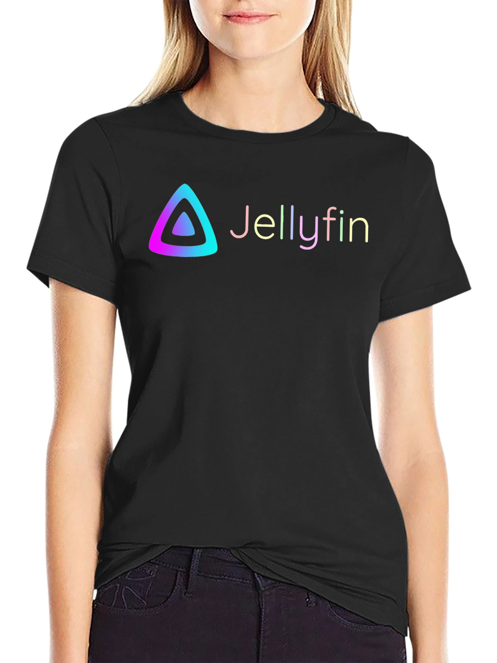 Jellyfin Logo Graphic Black T-Shirt