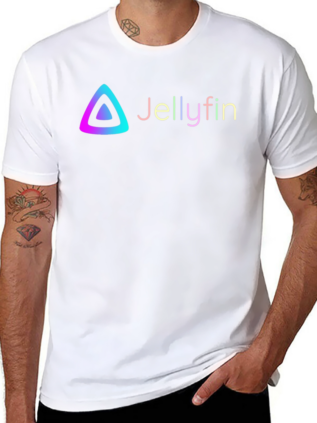 Jellyfin Logo Graphic Black T-Shirt
