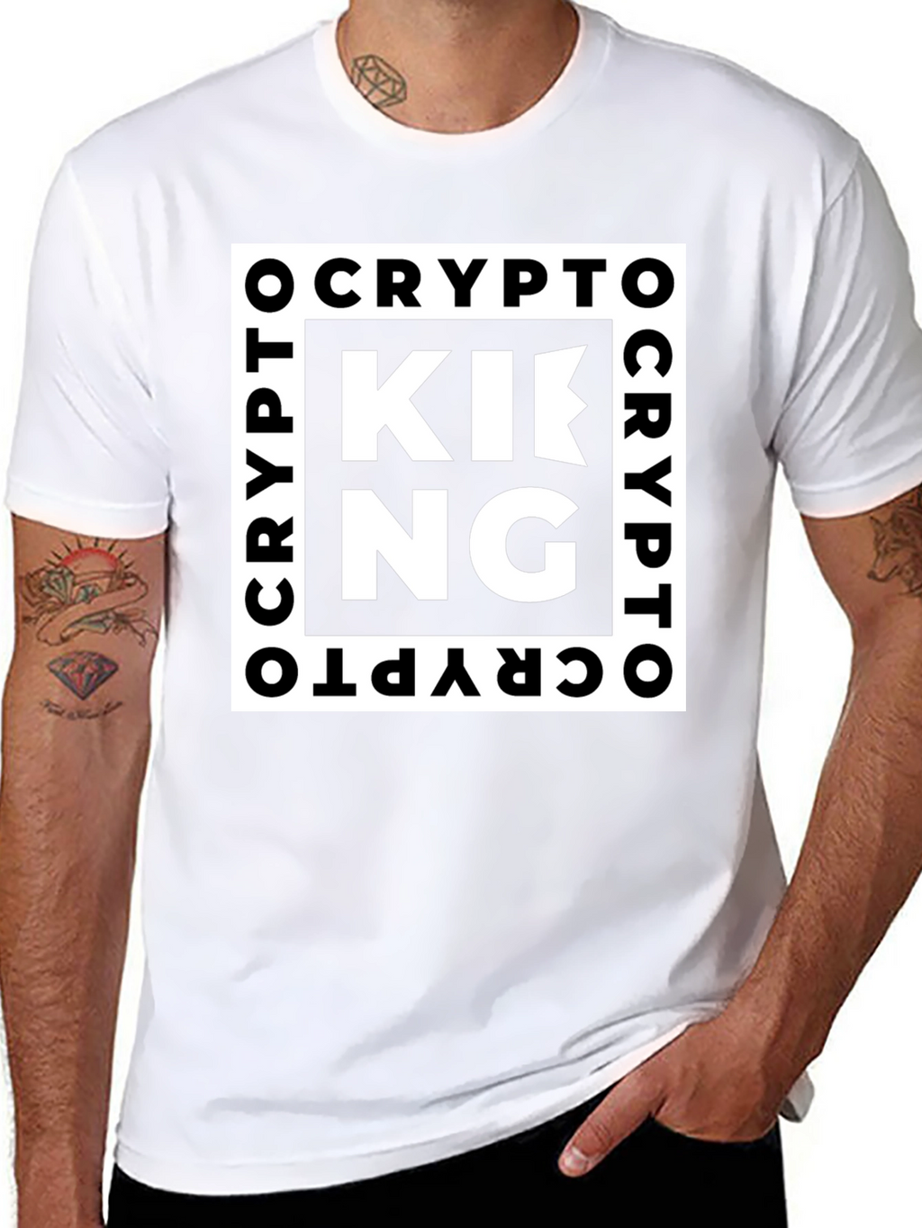 Crypto King T-Shirt - Bold Graphic Tee