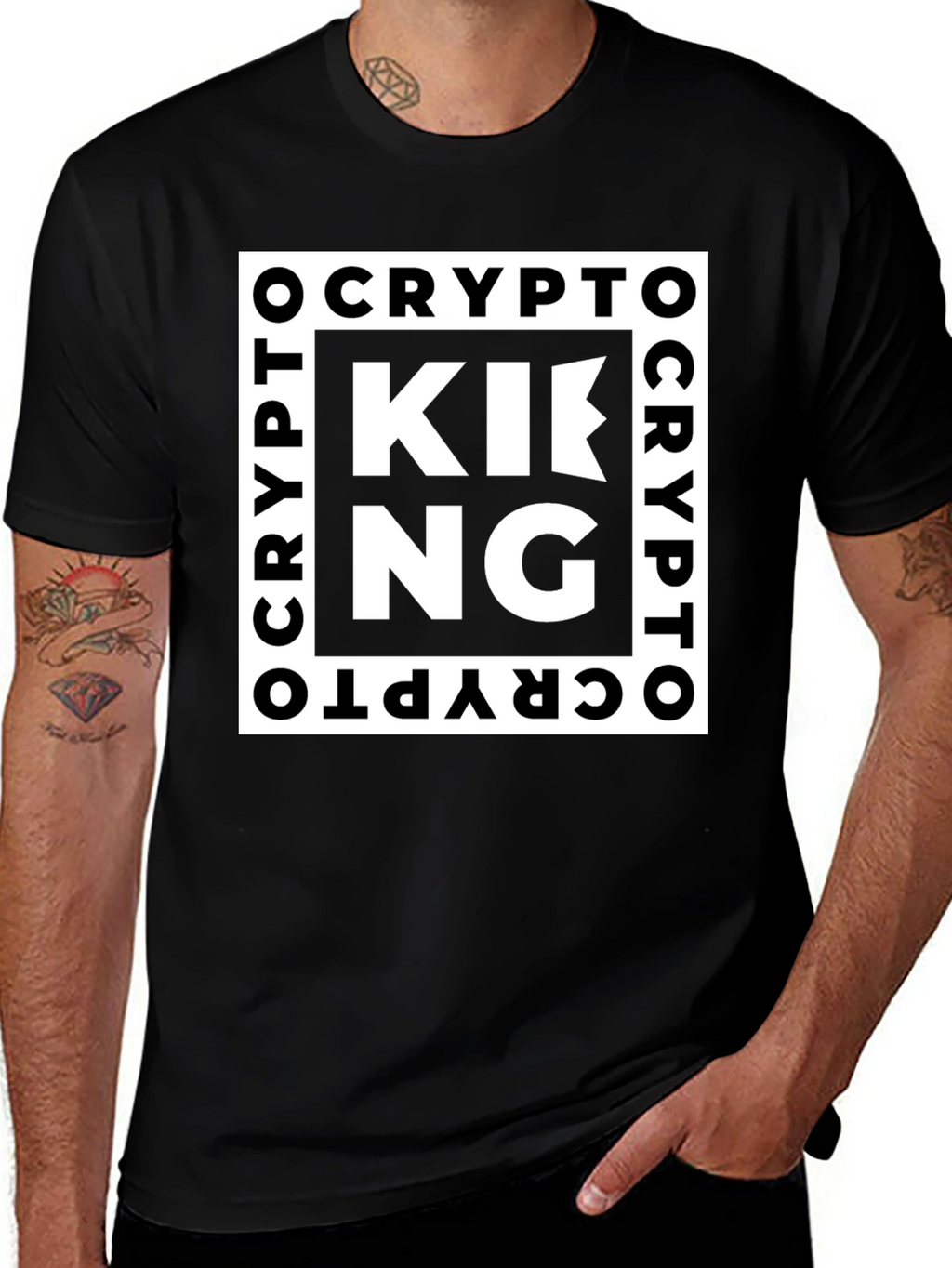 Crypto King T-Shirt - Bold Graphic Tee