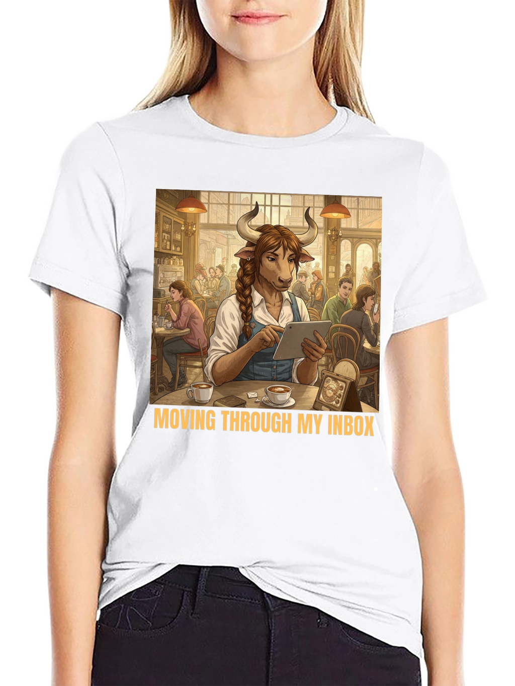 Minotaur Tablet T-Shirt - Moving Through My Inbox