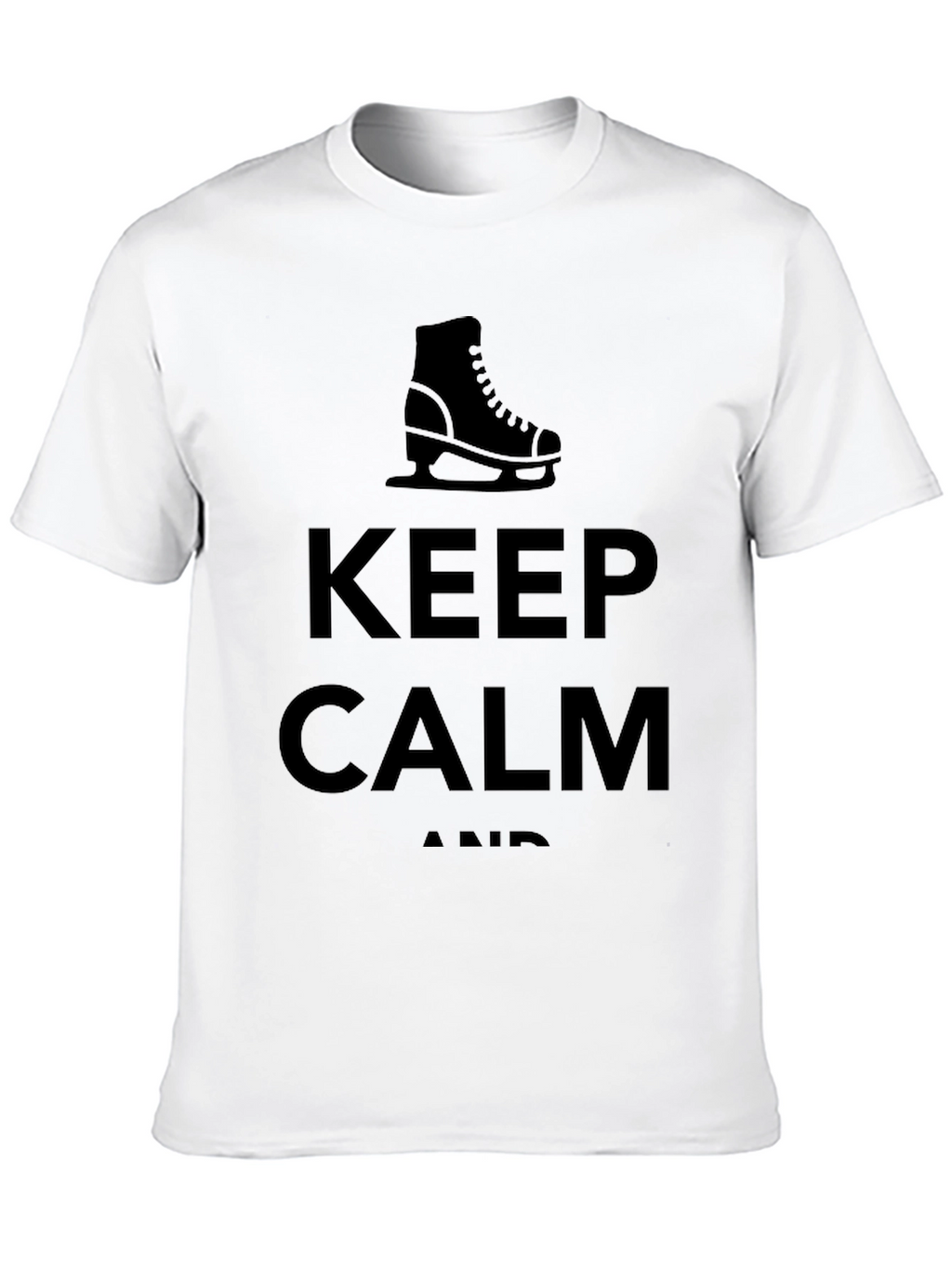 Keep Calm Ice Skate Tee - Black