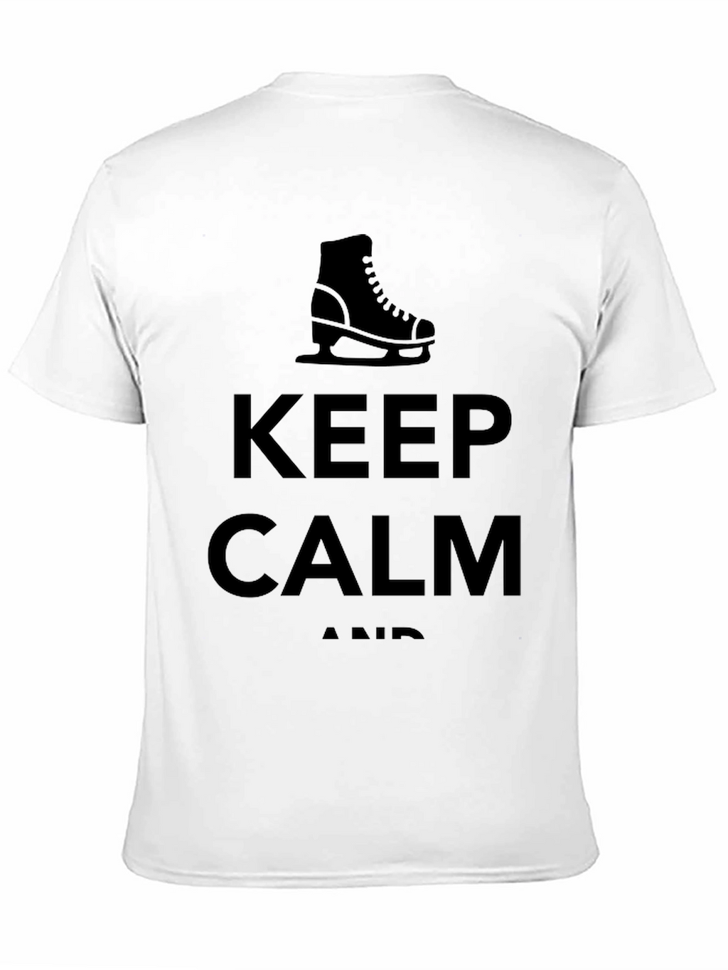 Keep Calm Ice Skate Tee - Black