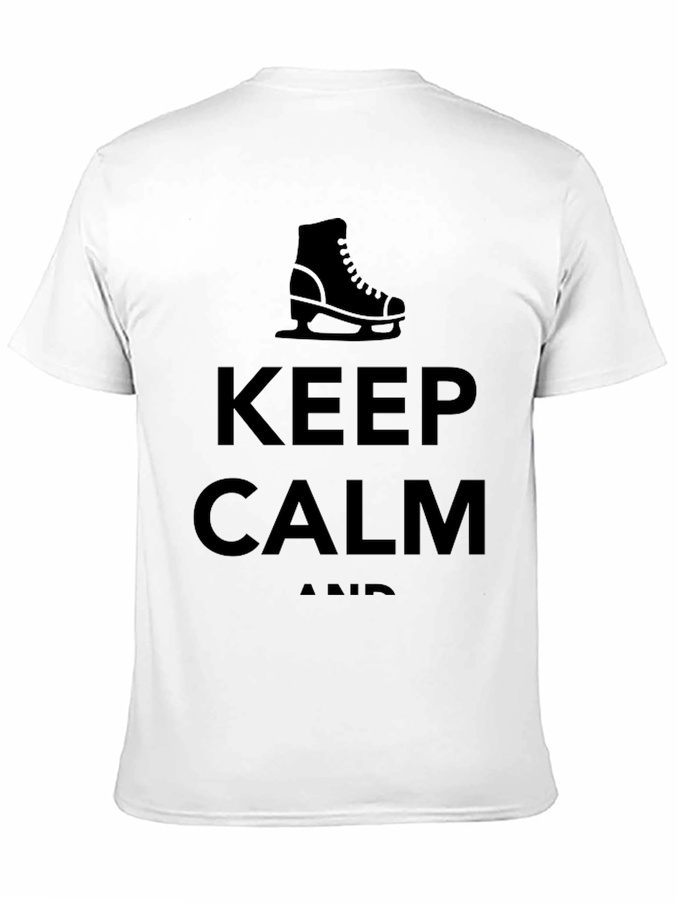 Keep Calm Ice Skate Tee - Black