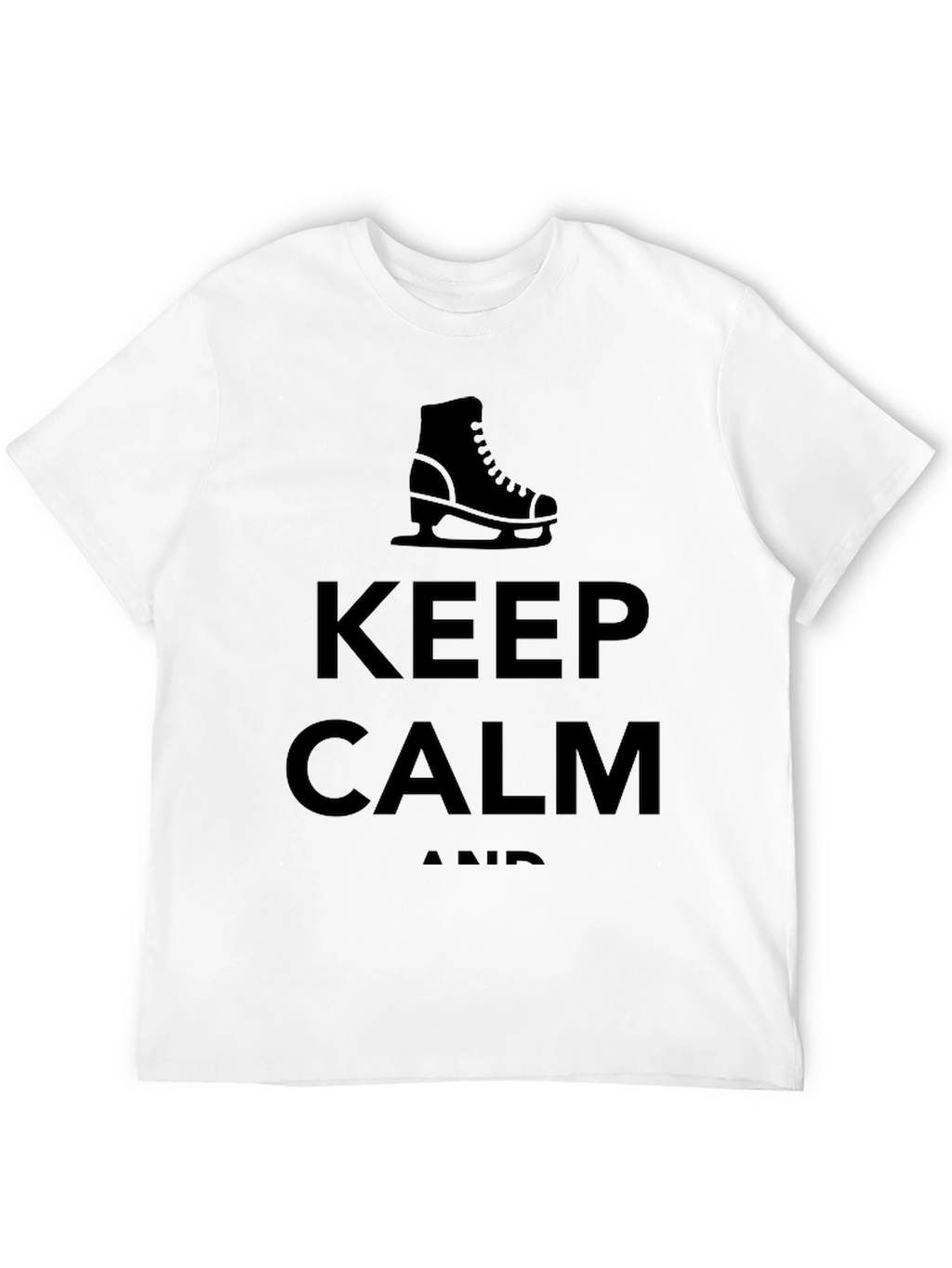 Keep Calm Ice Skate Tee - Black