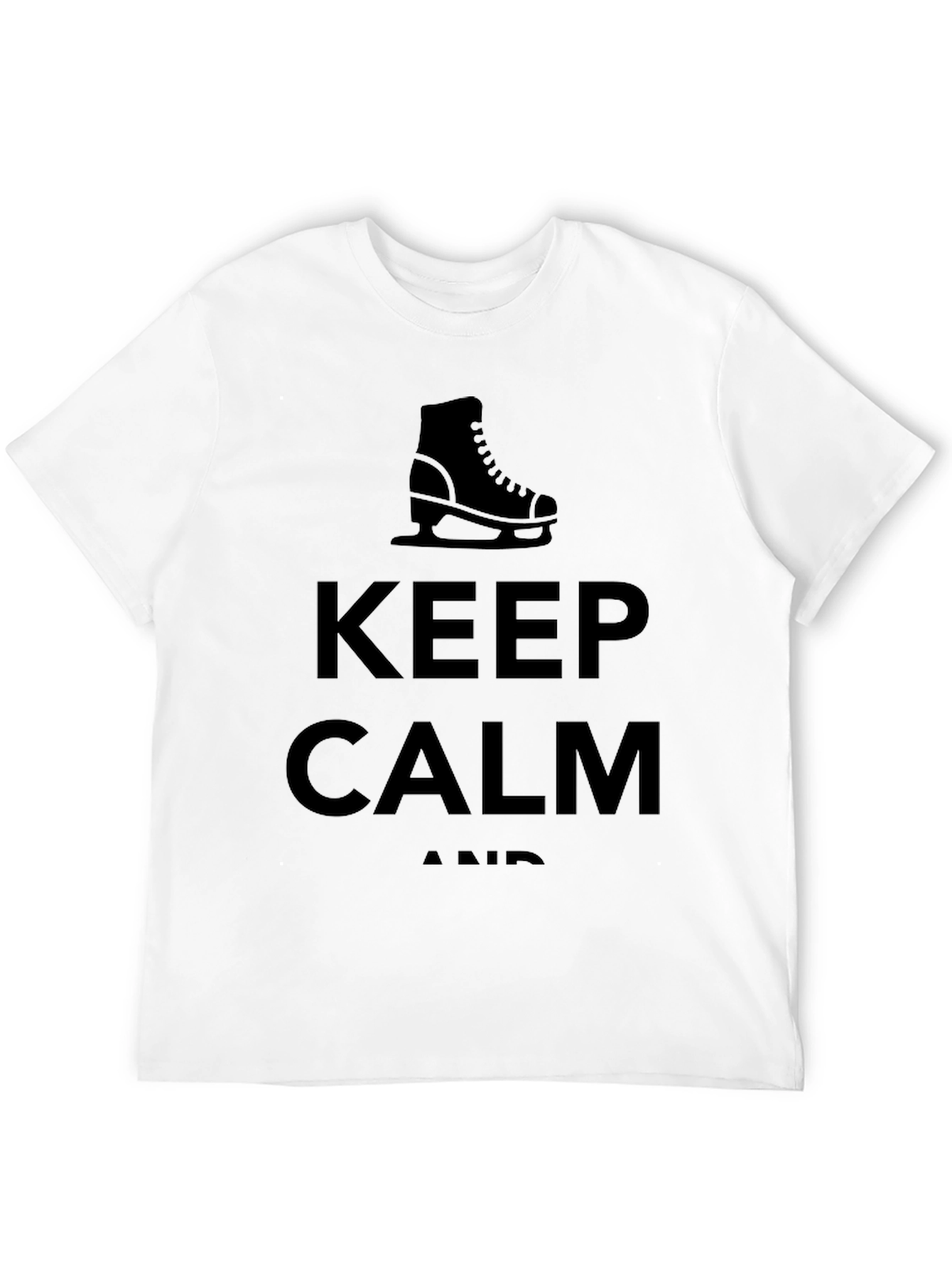 Keep Calm Ice Skate Tee - Black