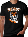 Beast Mode Tiger Graphic Tee - Cool Animal Design