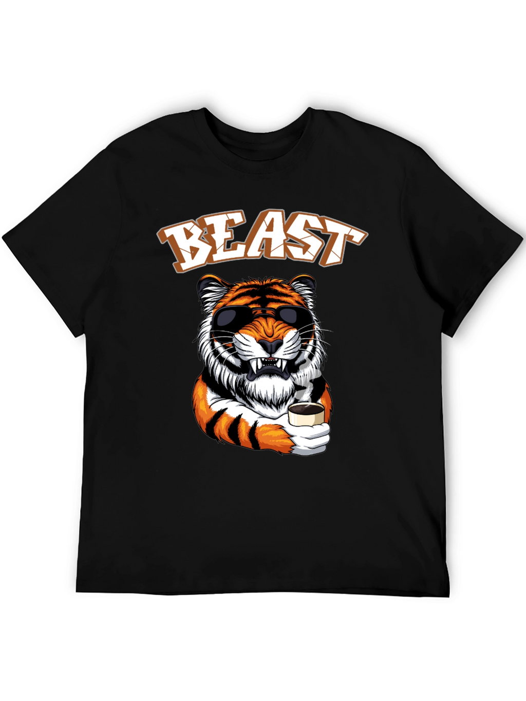 Beast Mode Tiger Graphic Tee - Cool Animal Design