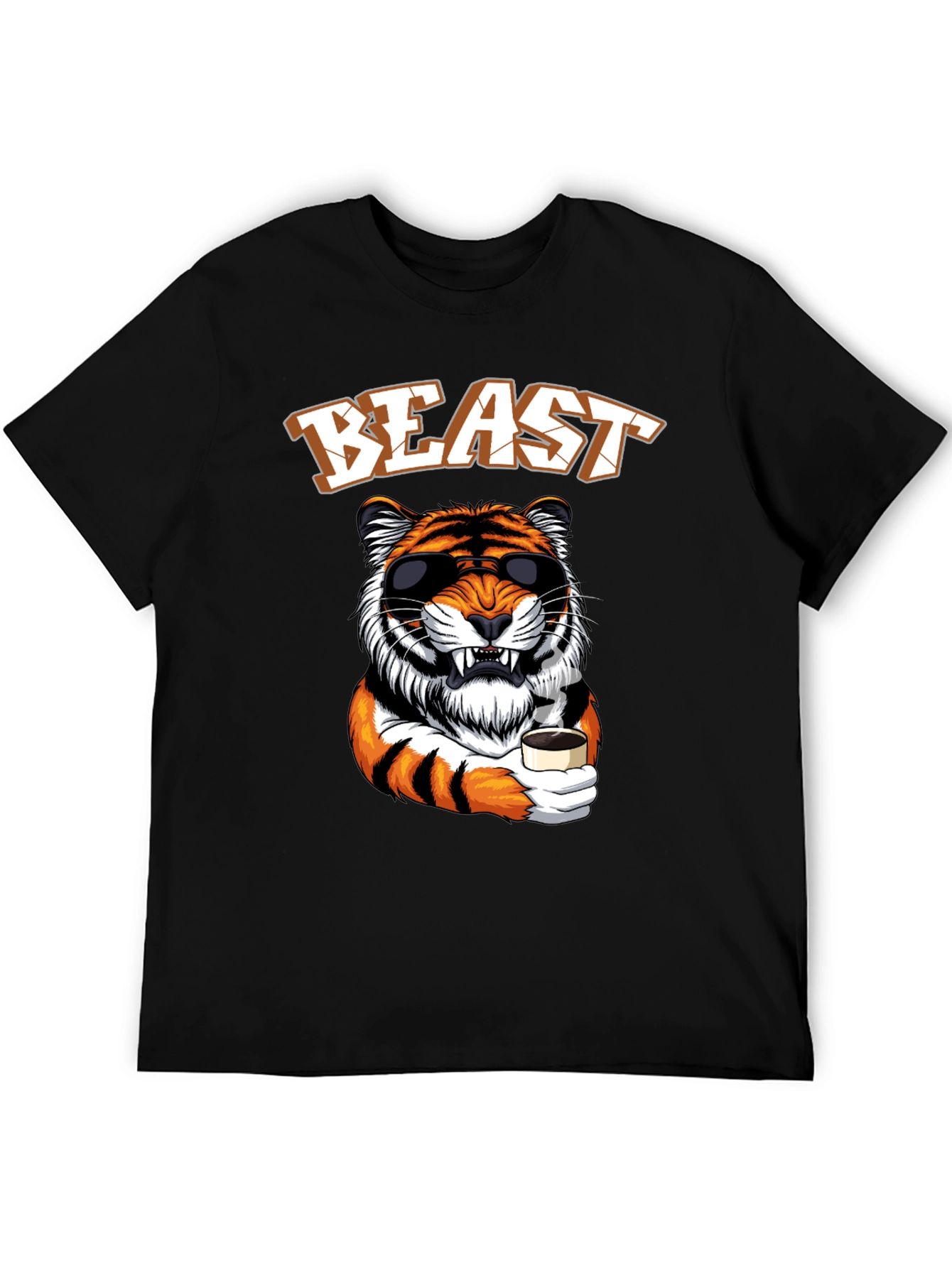 Beast Mode Tiger Graphic Tee - Cool Animal Design