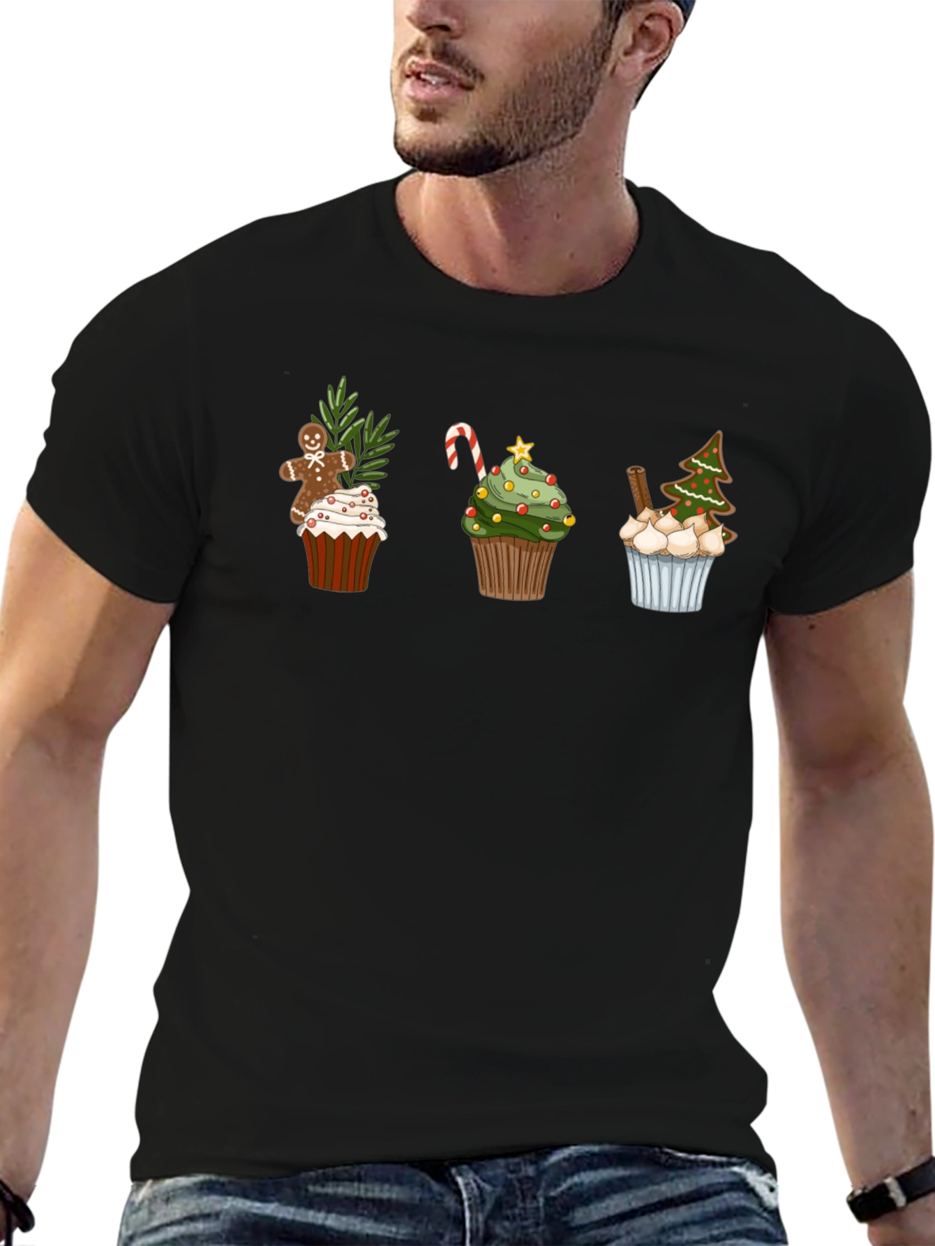 Festive Cupcake Christmas T-Shirt