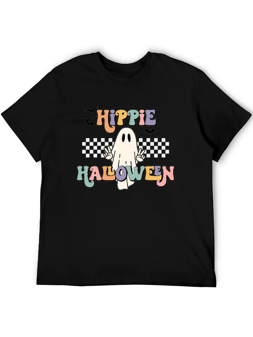 Hippie Halloween Ghost Graphic Tee