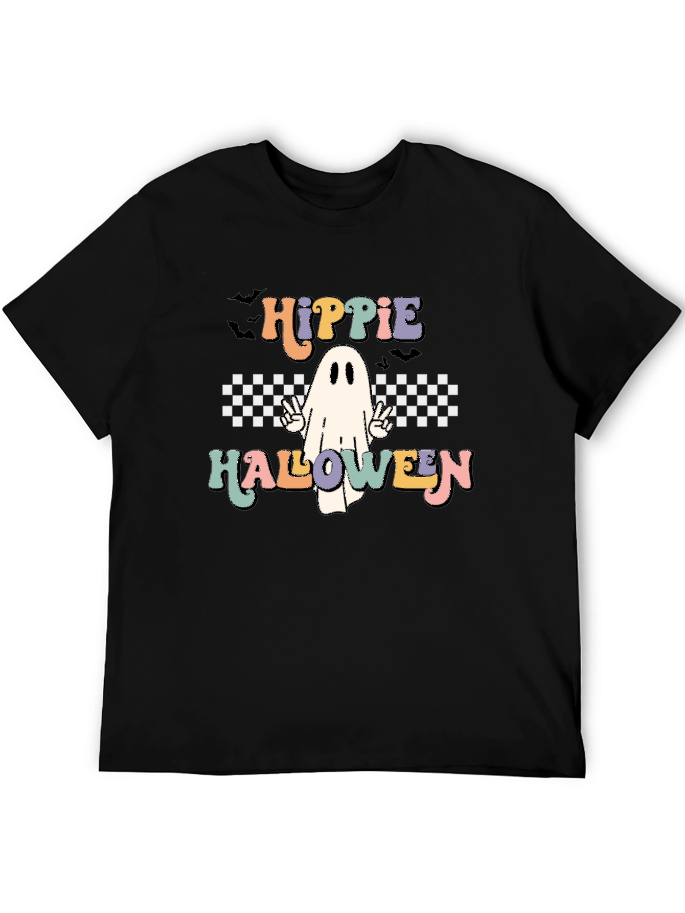 Hippie Halloween Ghost Graphic Tee