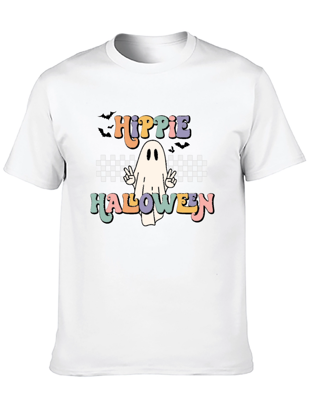 Hippie Halloween Ghost Graphic Tee