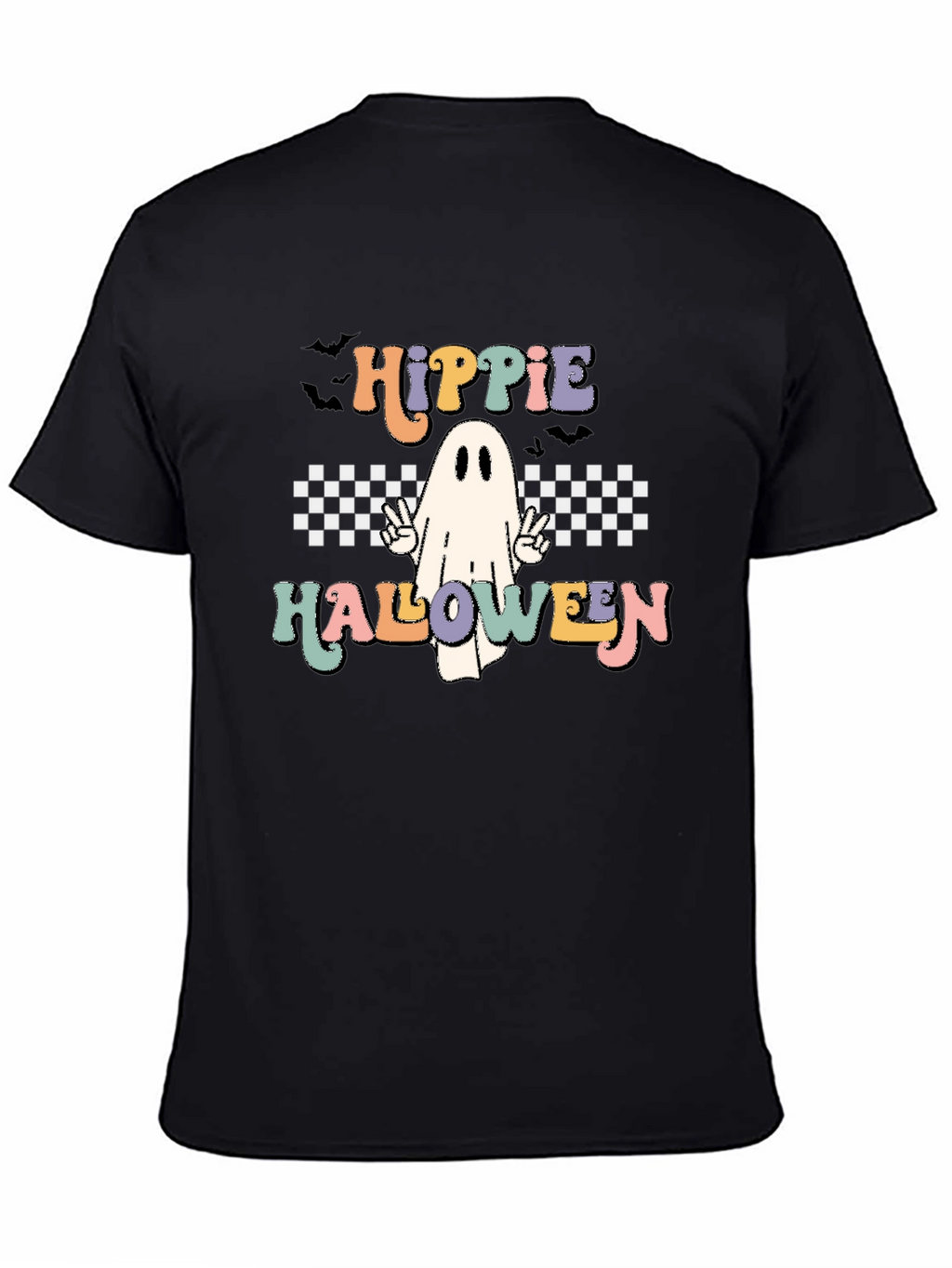Hippie Halloween Ghost Graphic Tee