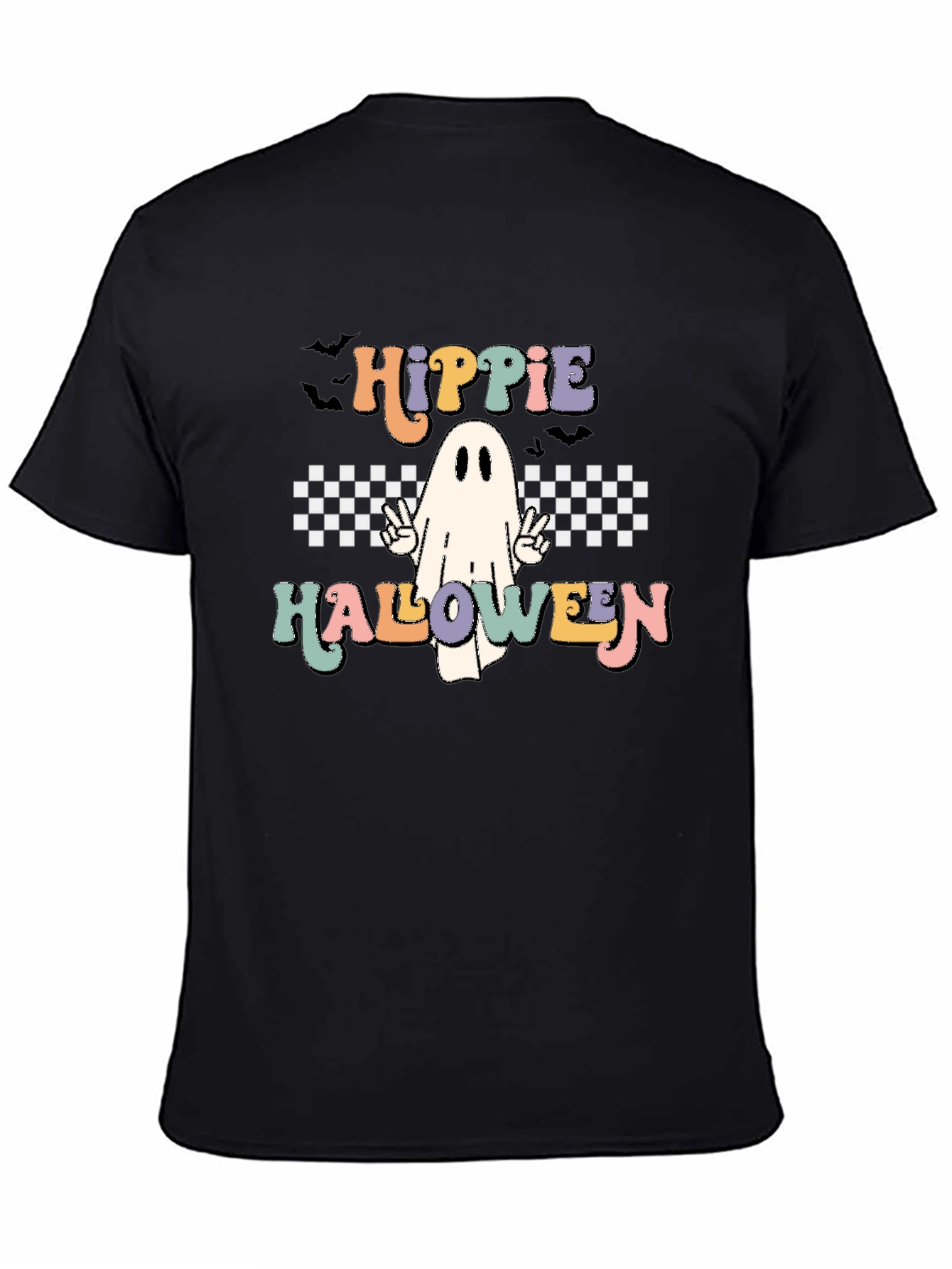 Hippie Halloween Ghost Graphic Tee