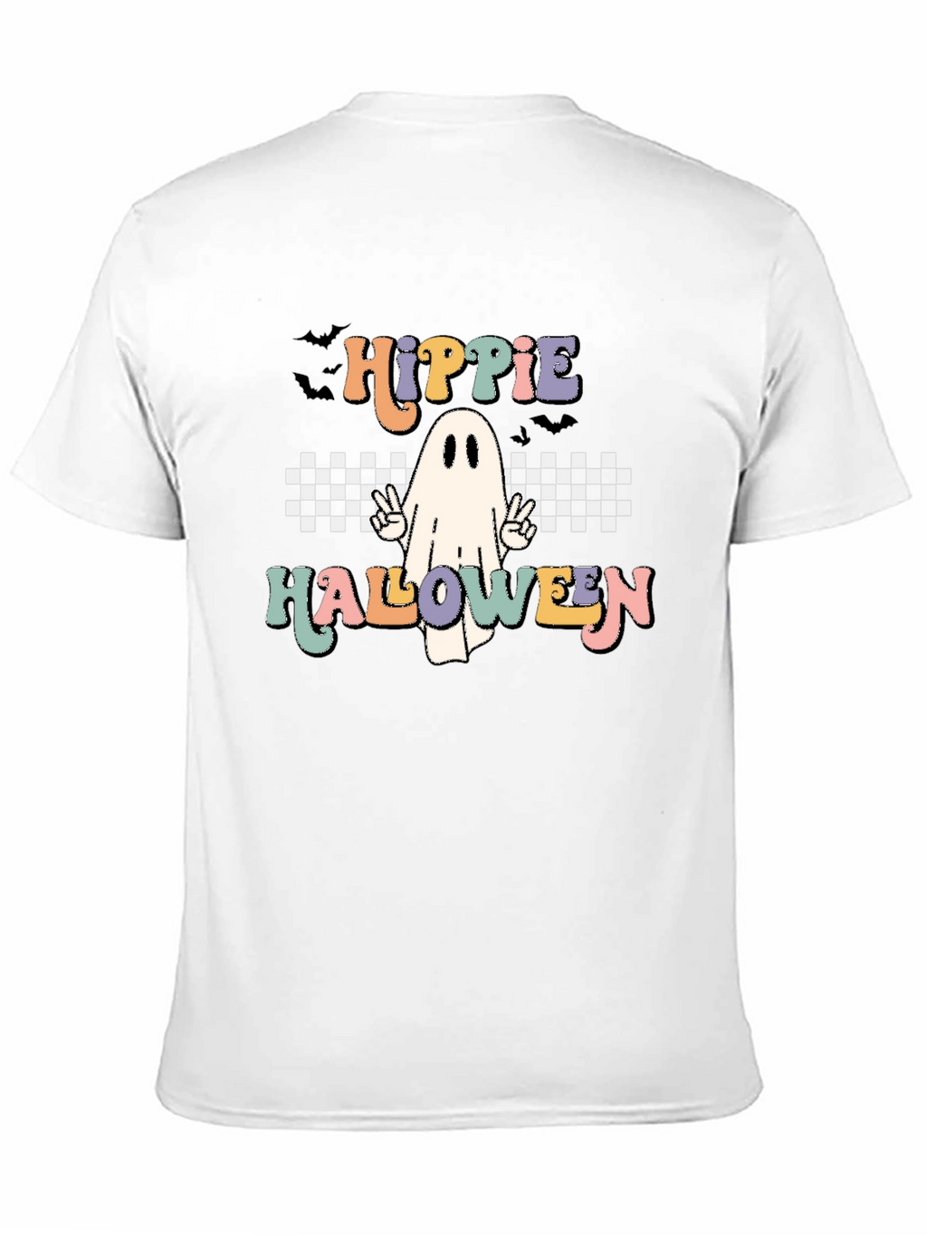 Hippie Halloween Ghost Graphic Tee