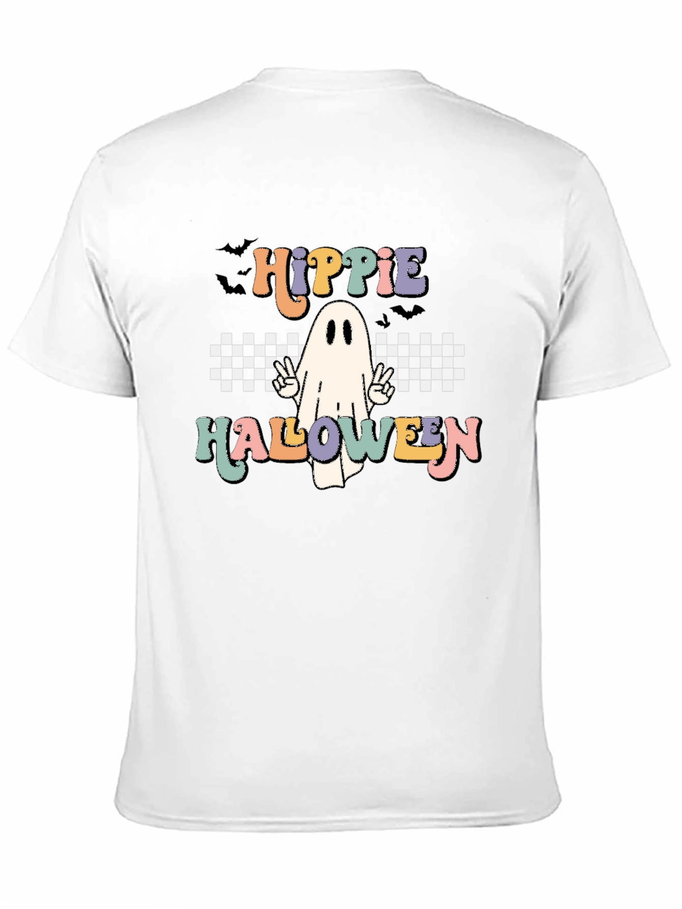 Hippie Halloween Ghost Graphic Tee