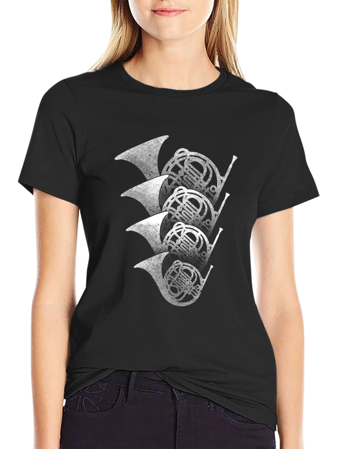 French Horn T-Shirt - Music Lover Tee