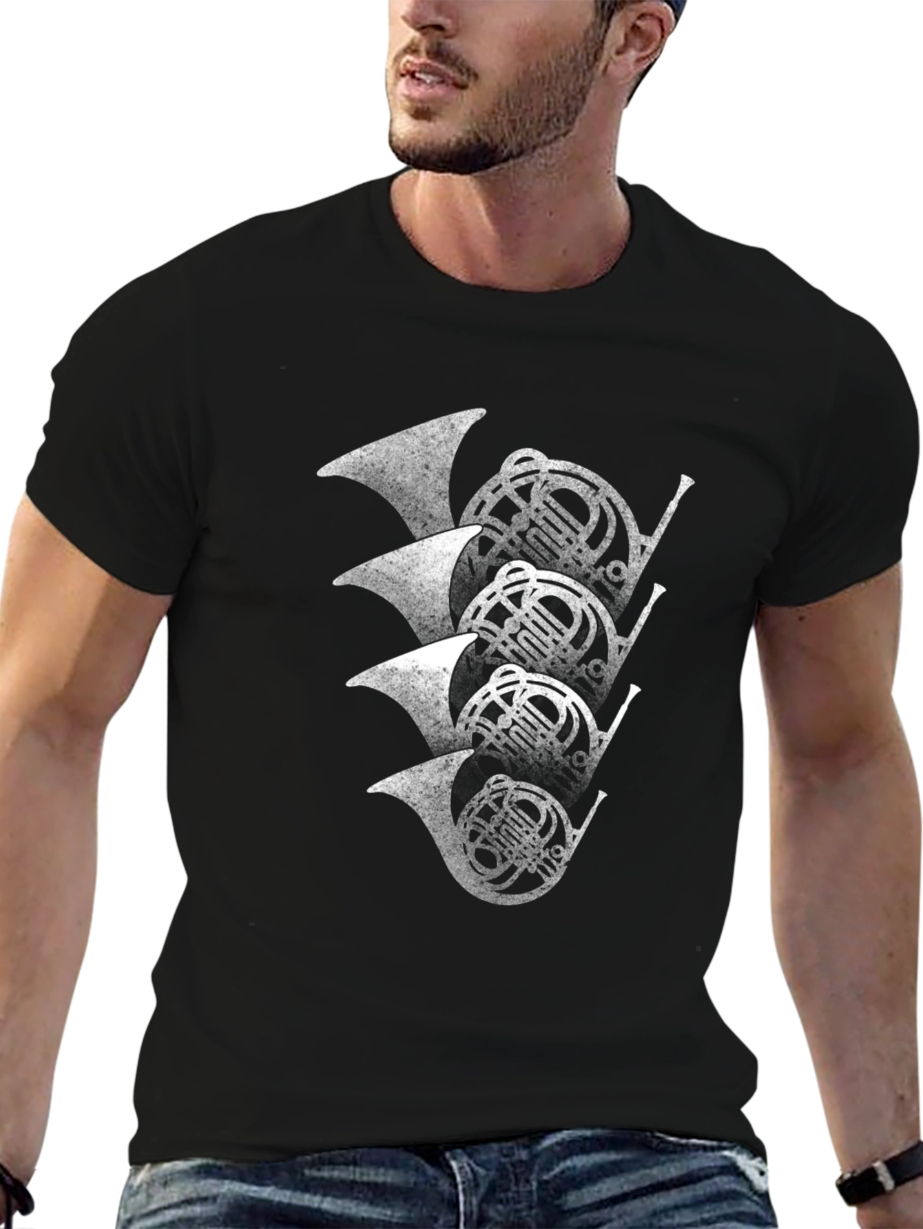 French Horn T-Shirt - Music Lover Tee