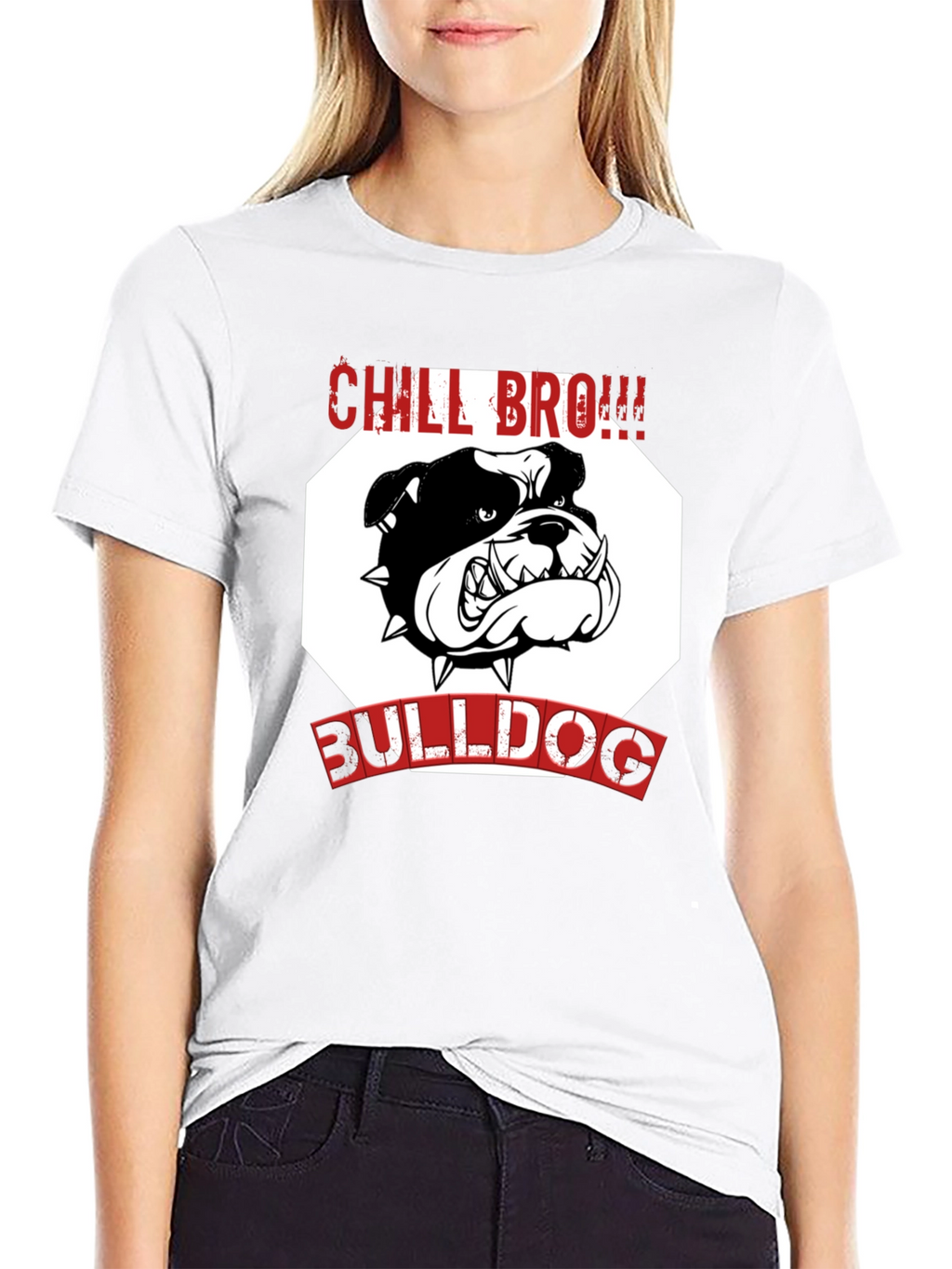 Chill Bro! Bulldog T-Shirt - Black