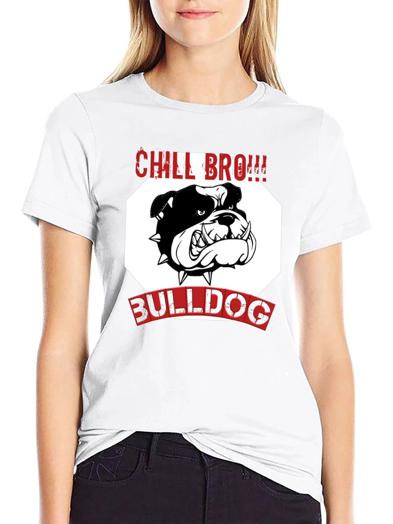 Chill Bro! Bulldog T-Shirt - Black