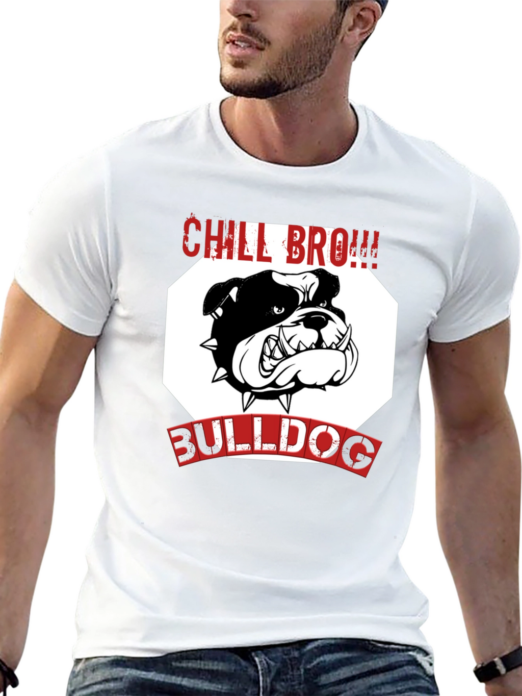 Chill Bro! Bulldog T-Shirt - Black
