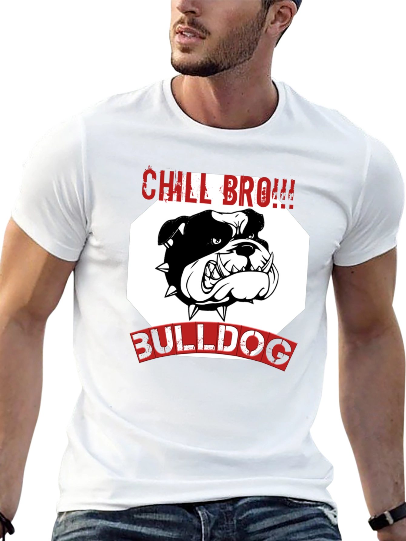 Chill Bro! Bulldog T-Shirt - Black