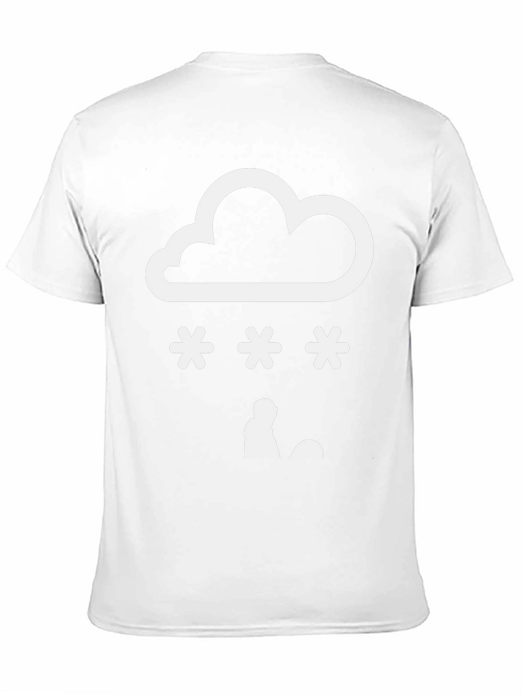 Snow Day Graphic Tee - Black Cotton Blend Shirt