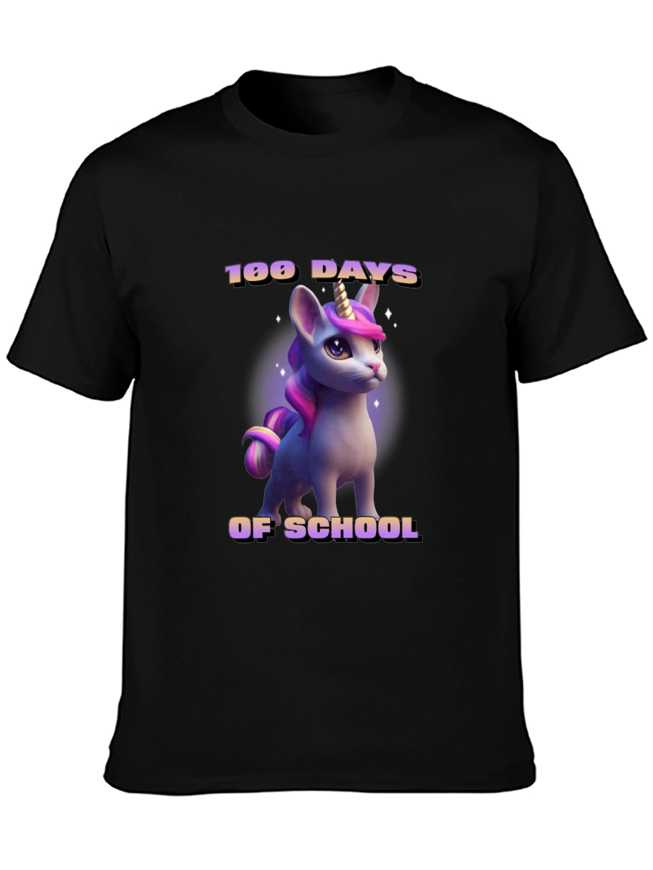 100 Days of School Unicorn T-Shirt