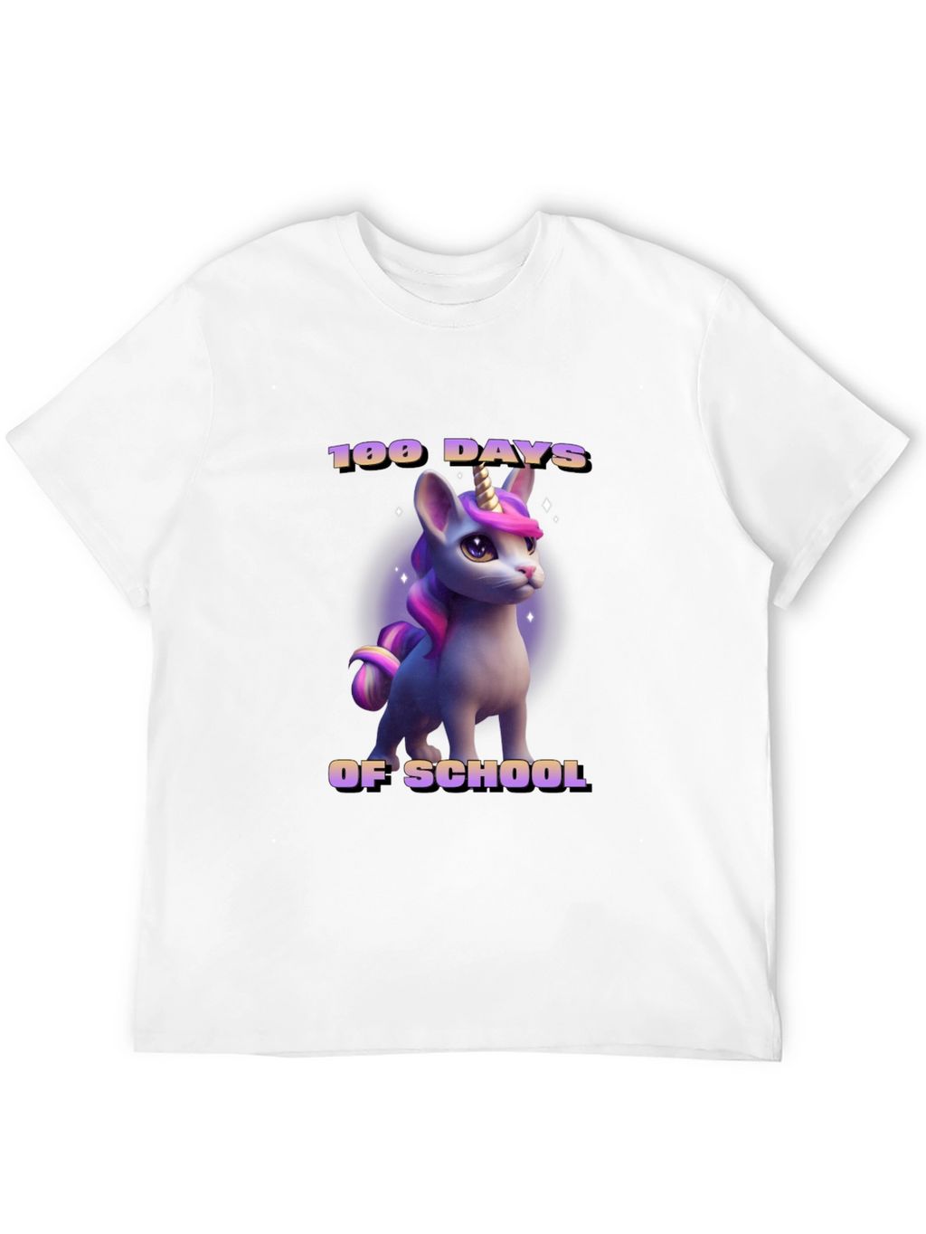100 Days of School Unicorn T-Shirt