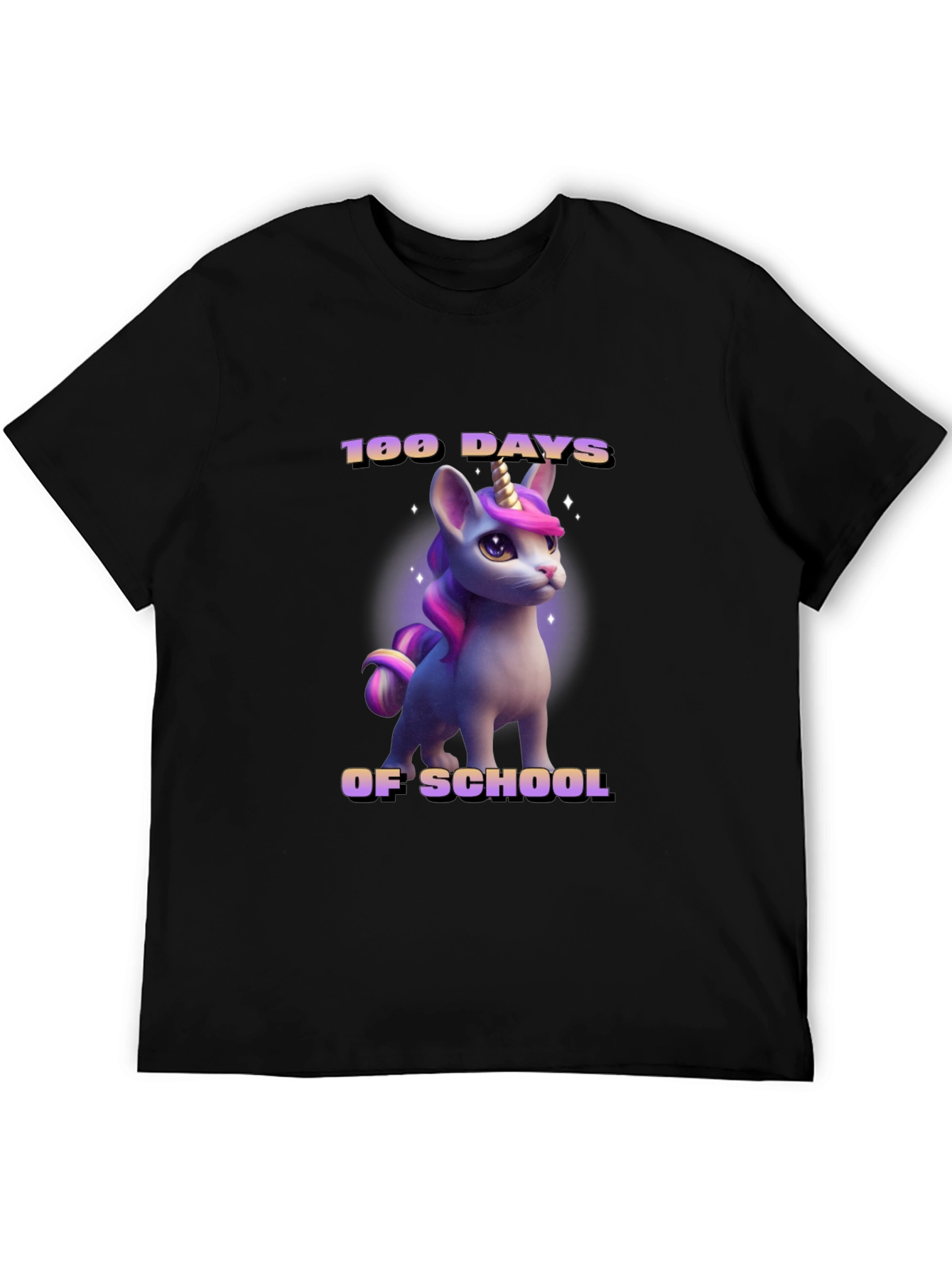 100 Days of School Unicorn T-Shirt