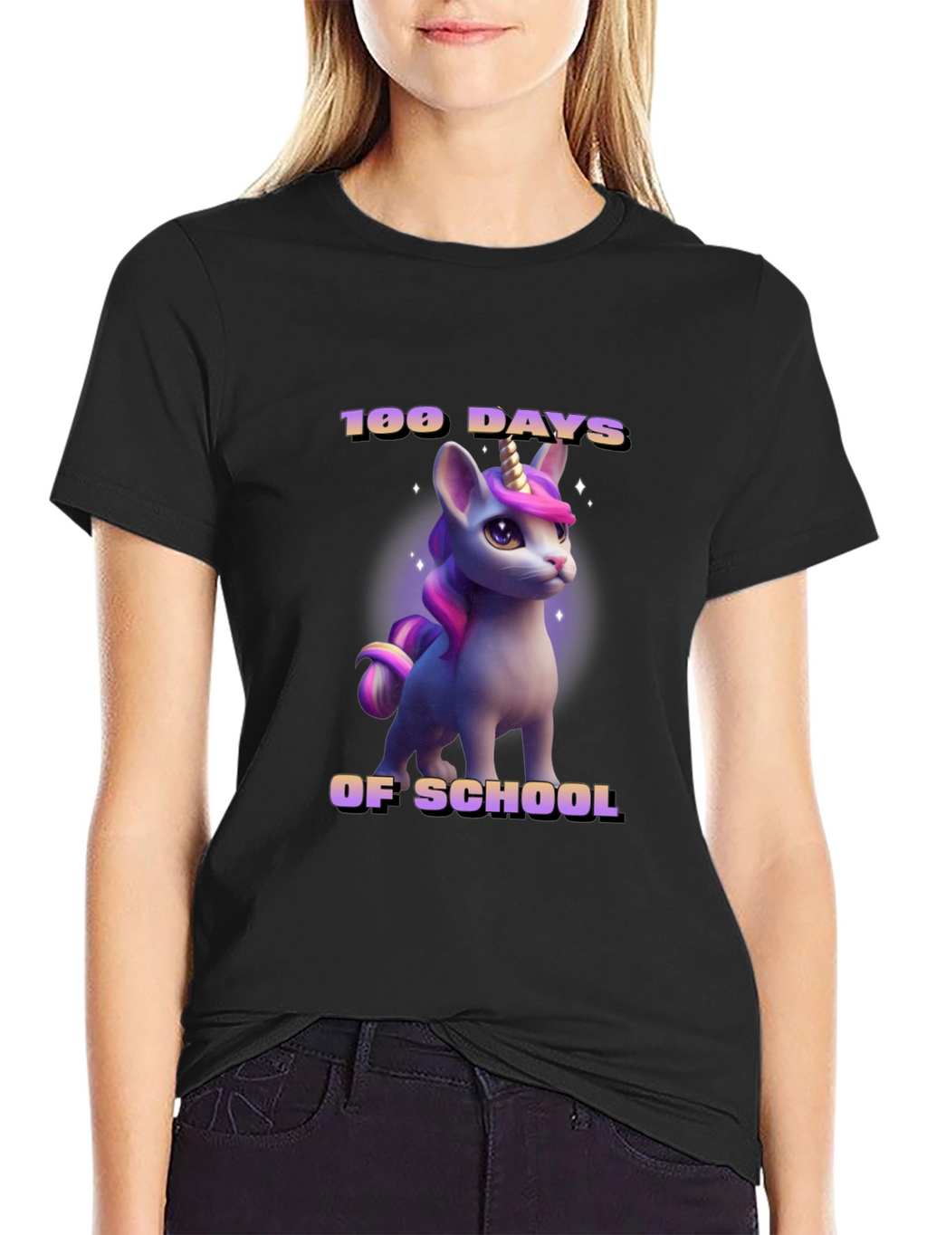 100 Days of School Unicorn T-Shirt