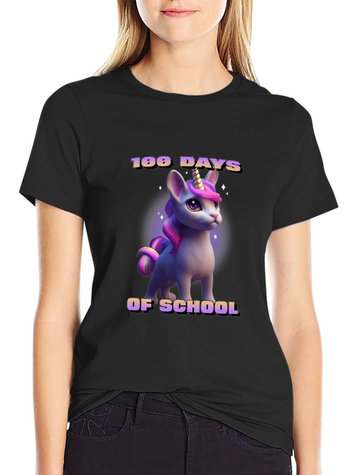 100 Days of School Unicorn T-Shirt