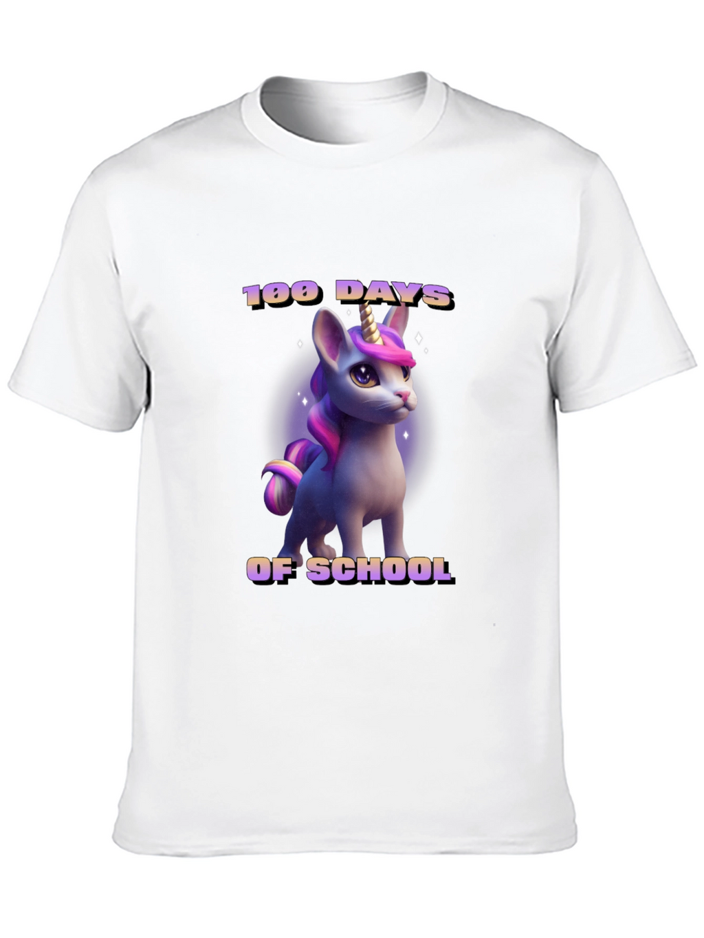 100 Days of School Unicorn T-Shirt