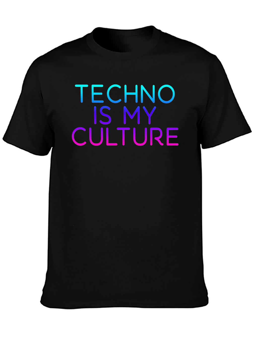 Techno Is My Culture Black T-Shirt