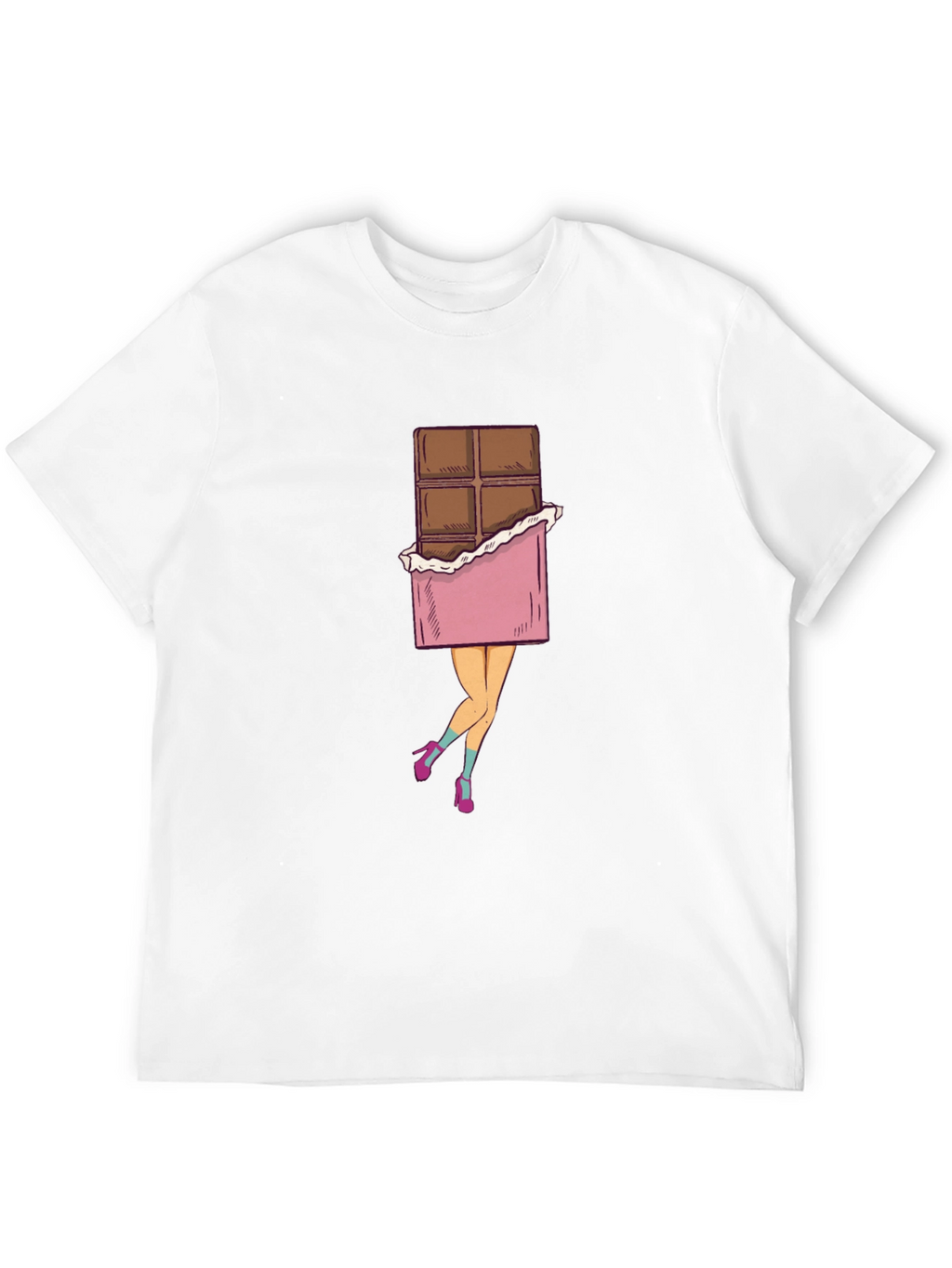 Chocolate Bar Legs Graphic T-Shirt