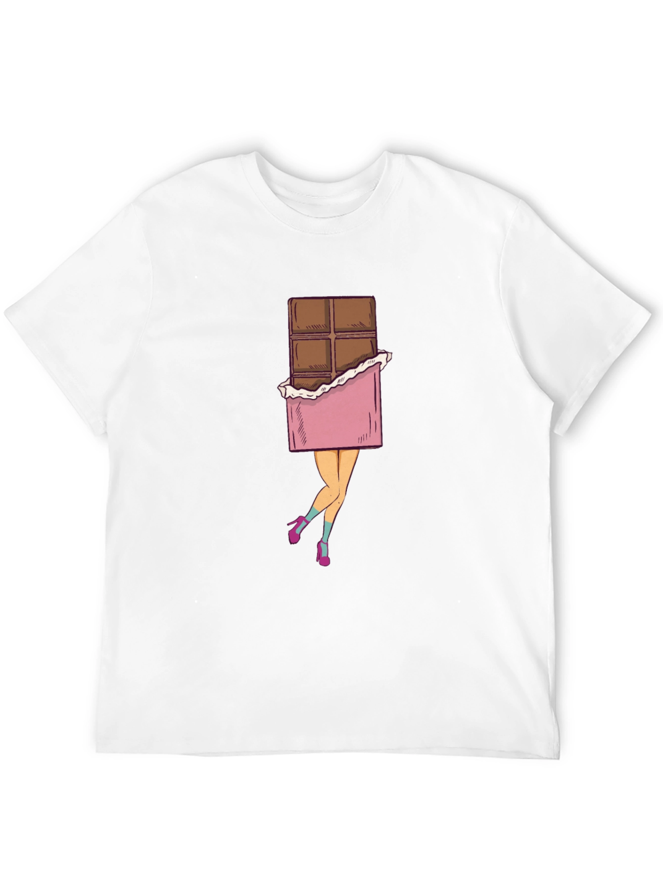 Chocolate Bar Legs Graphic T-Shirt