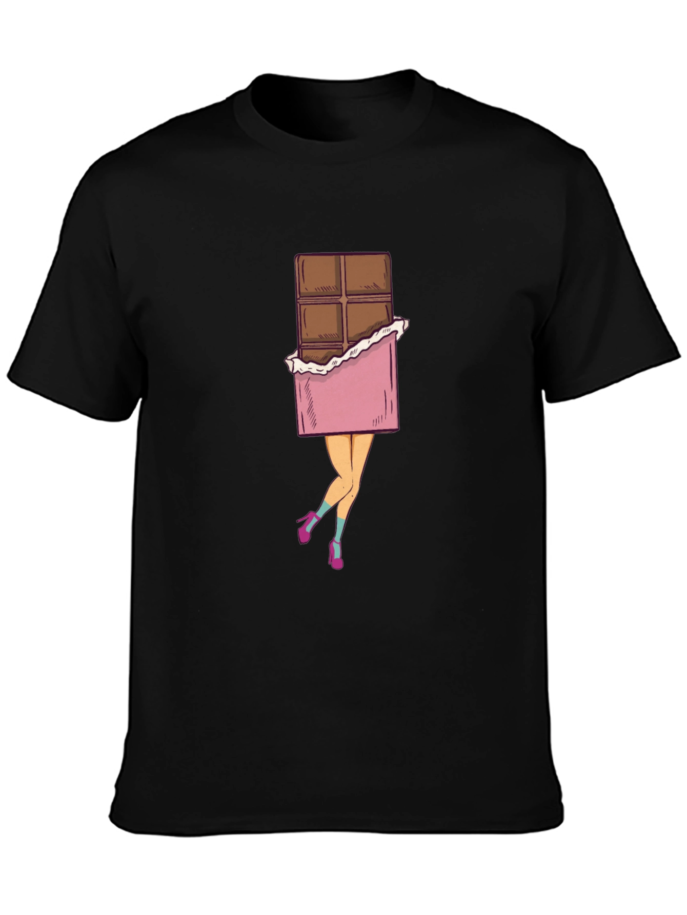 Chocolate Bar Legs Graphic T-Shirt