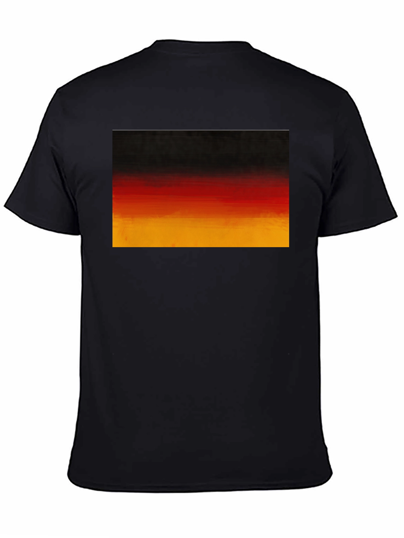 Germany Flag Colors T-Shirt | Black