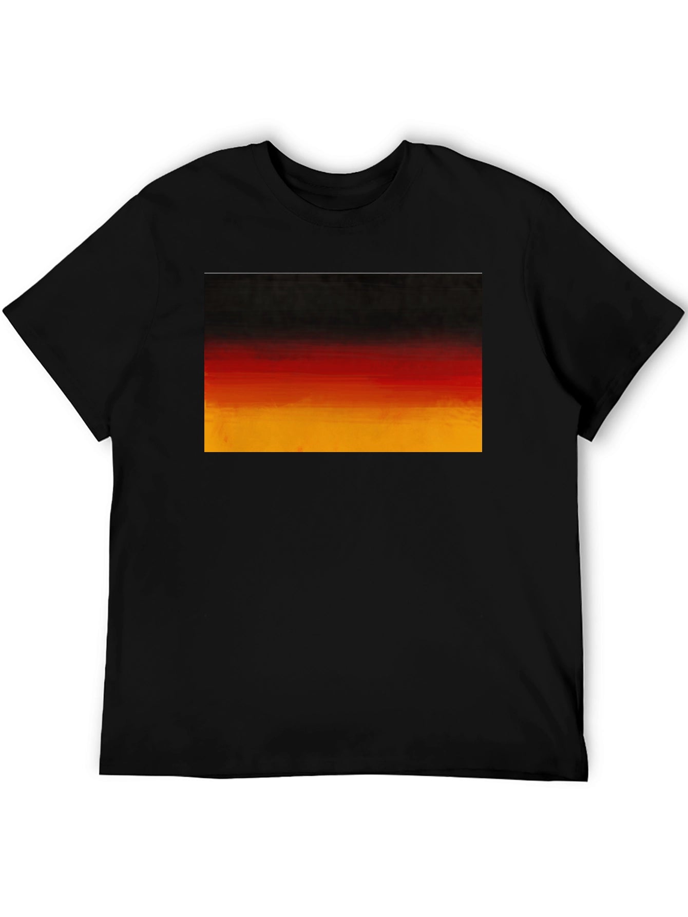 Germany Flag Colors T-Shirt | Black