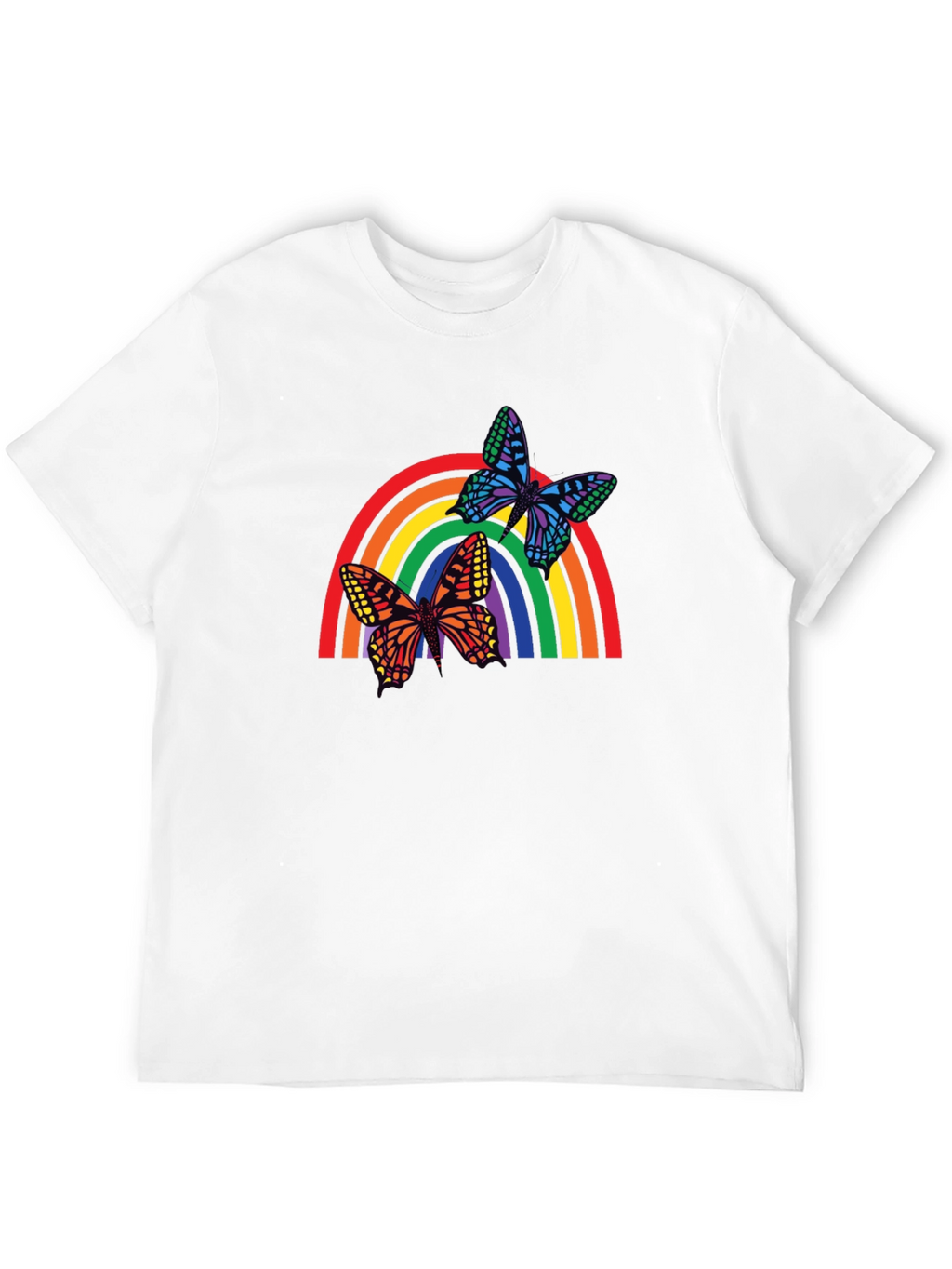 Rainbow Butterfly Graphic T-Shirt - Unisex