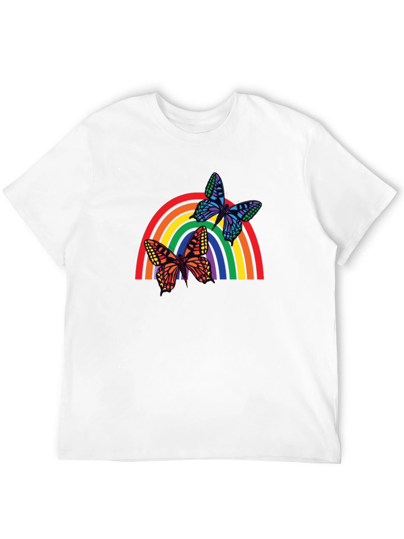 Rainbow Butterfly Graphic T-Shirt - Unisex