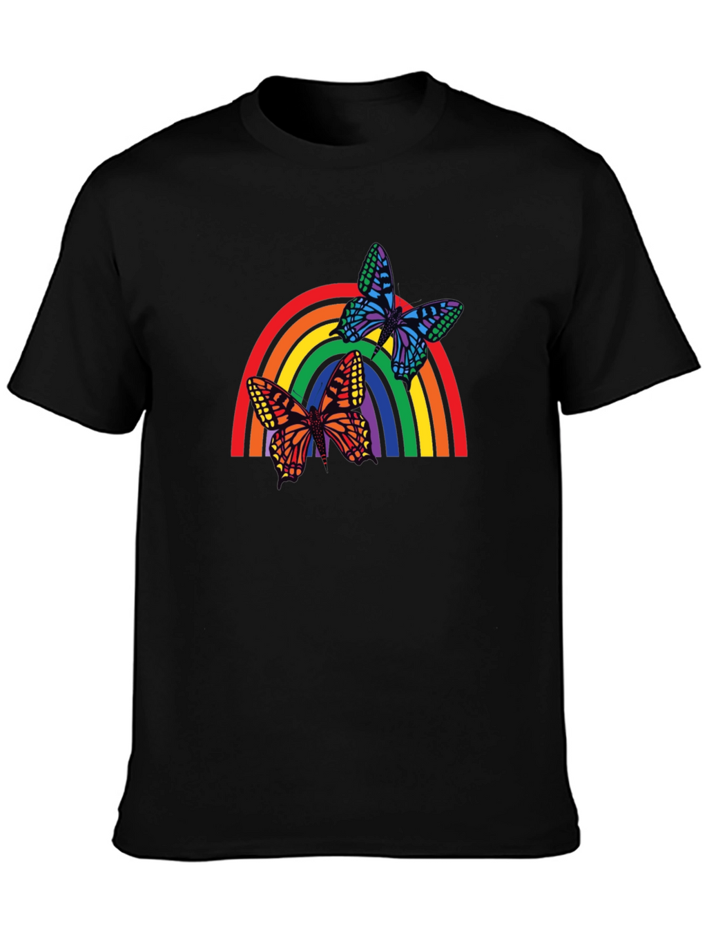 Rainbow Butterfly Graphic T-Shirt - Unisex