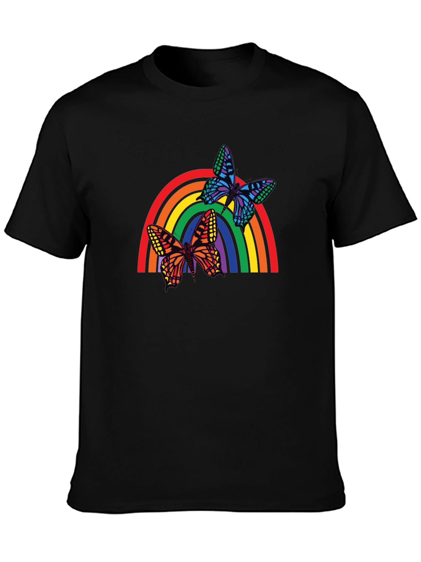 Rainbow Butterfly Graphic T-Shirt - Unisex