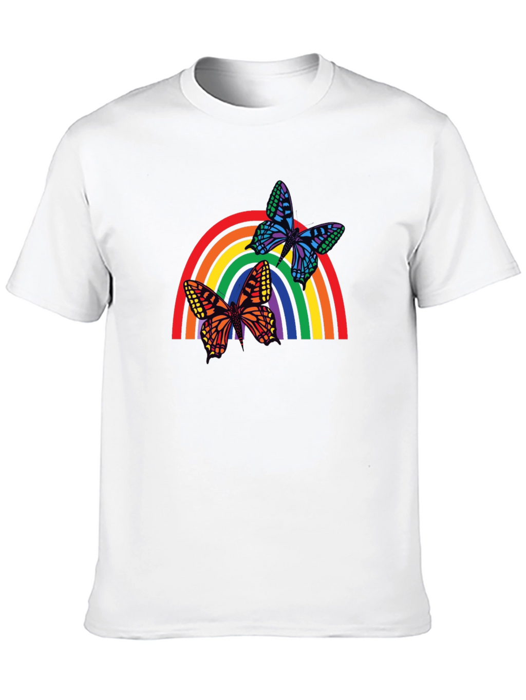 Rainbow Butterfly Graphic T-Shirt - Unisex
