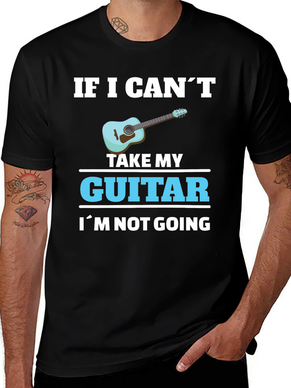 Guitar Lover T-Shirt: If I Cant Take My Guitar...