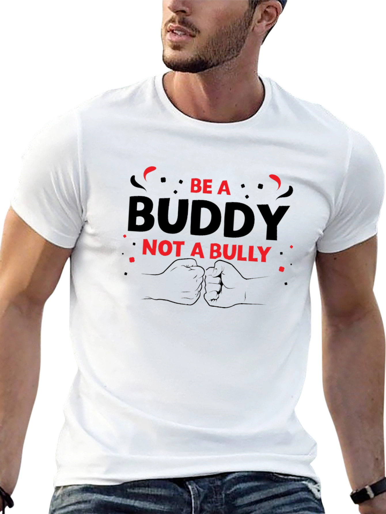 Be A Buddy Not A Bully Graphic Tee