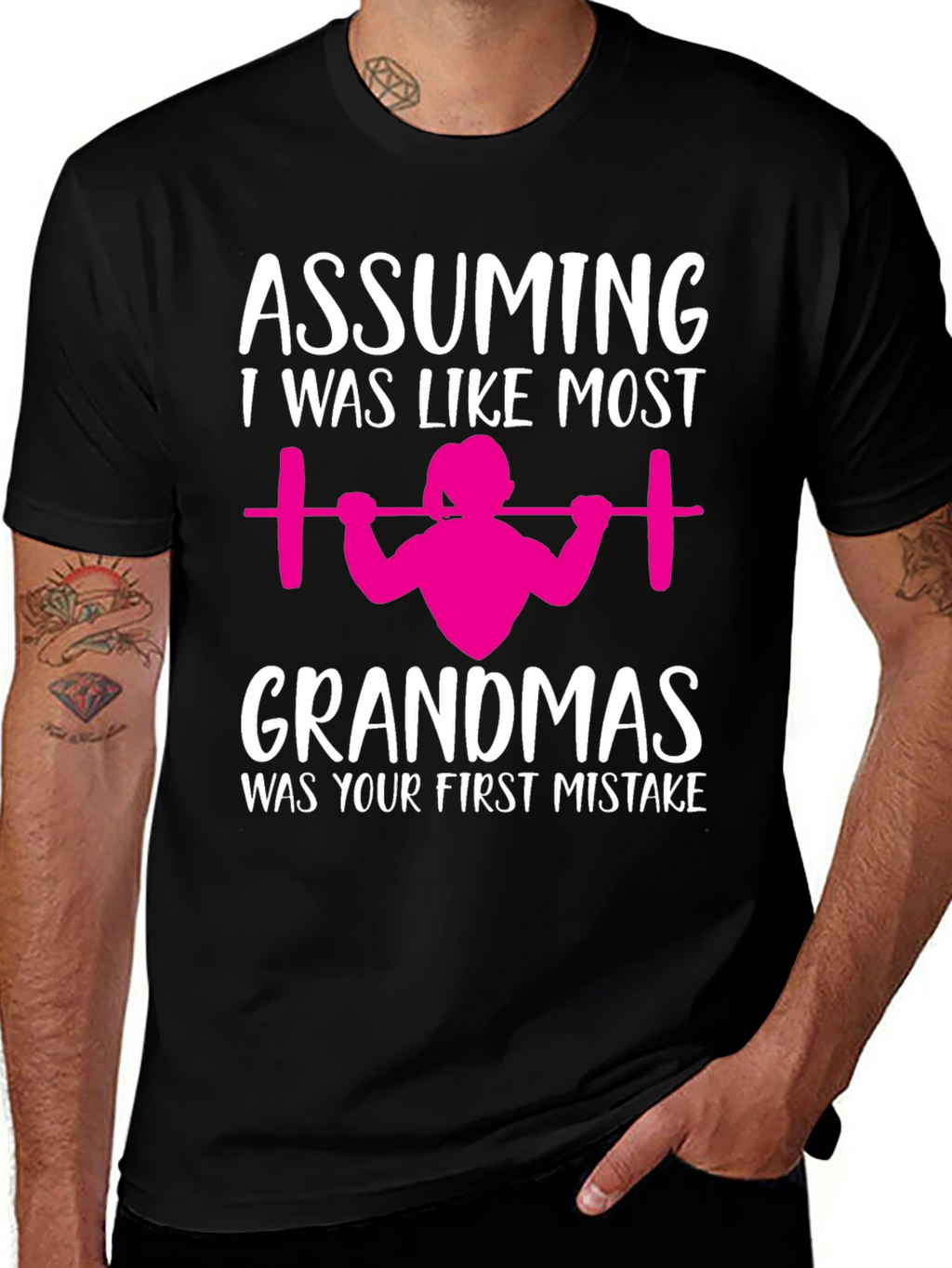 Weightlifting Grandma T-Shirt - First Mistake