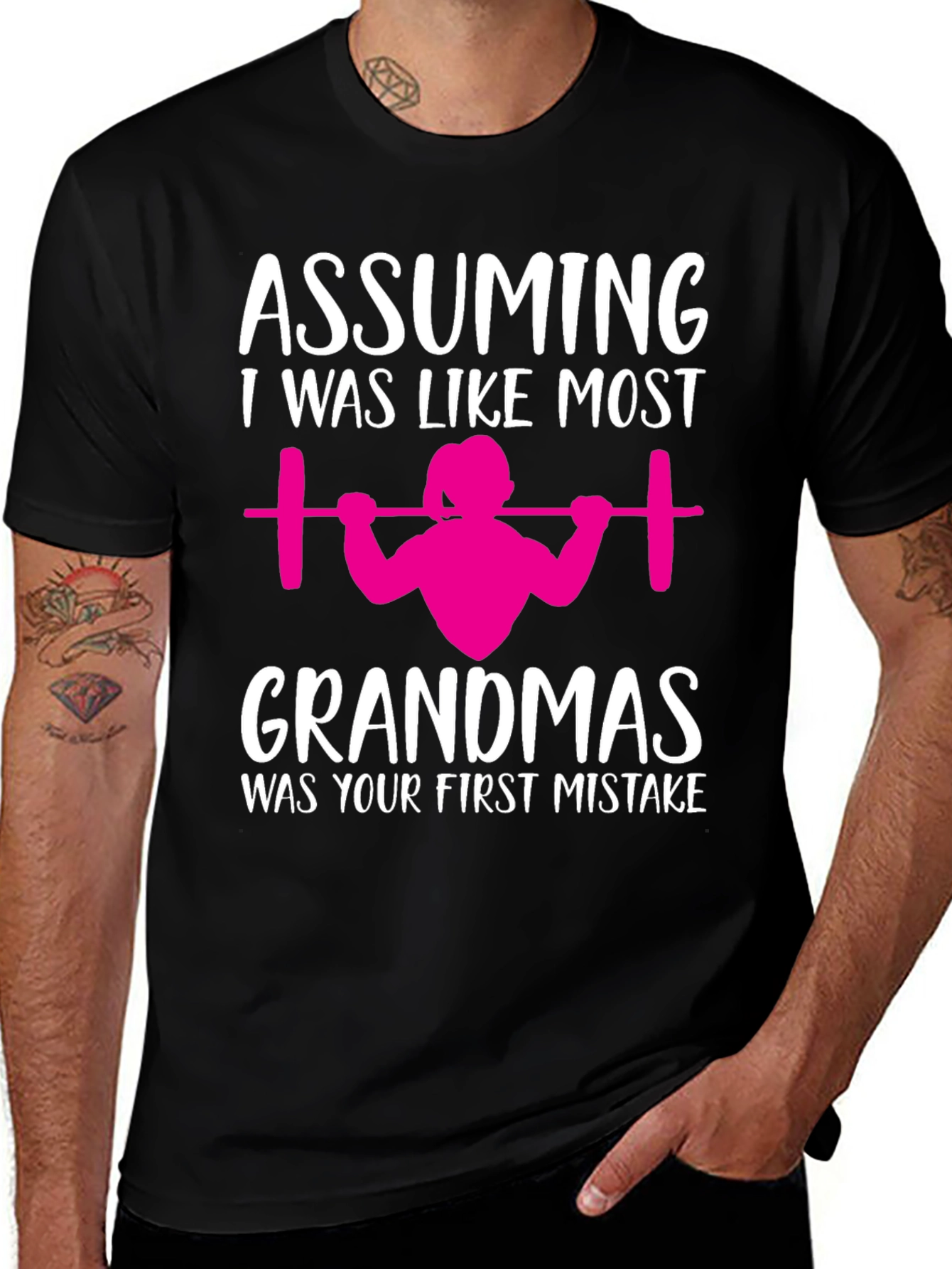 Weightlifting Grandma T-Shirt - First Mistake